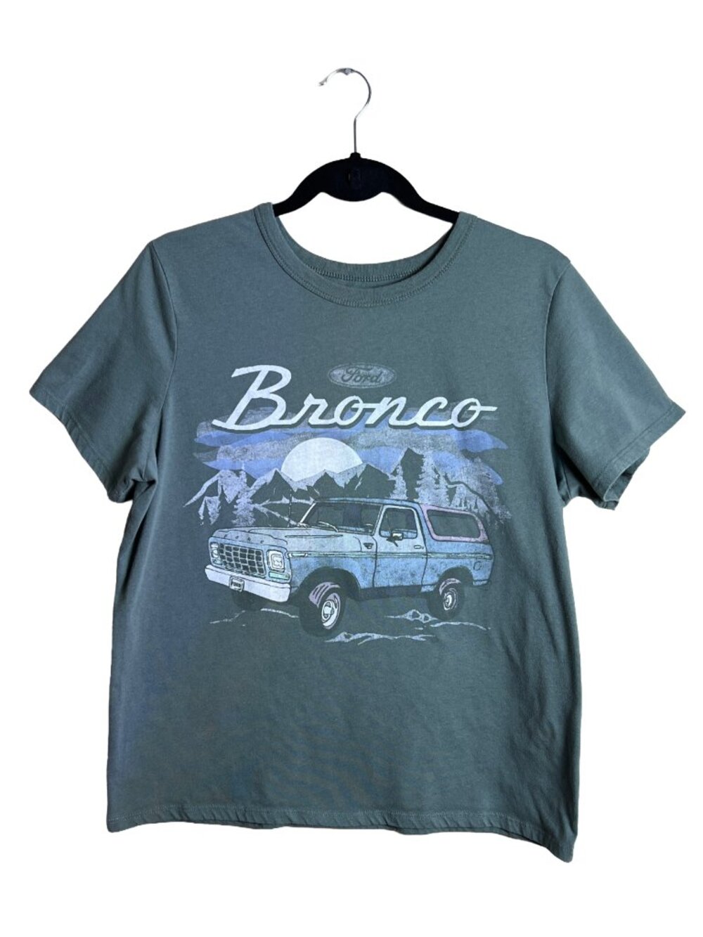 Ford Bronco Graphic T-Shirt Slate Blue Women's Large